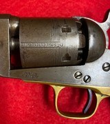 Antique Civil War Colt 1851 Navy .36 Cap & Ball Manufactured in 1862 In Very Fine Condition - 3 of 15