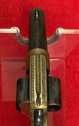 Antique Engraved Colt House 4 Shot Cloverleaf Revolver .41rf
First Year Issue Good Condition - 9 of 15