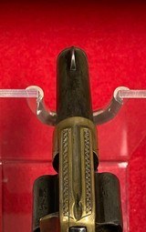 Antique Engraved Colt House 4 Shot Cloverleaf Revolver .41rf
First Year Issue Good Condition - 7 of 15