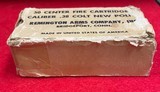 Vintage Remington Box of 32 Rounds of Colt 38NP (New Police) in Original Box - 5 of 6
