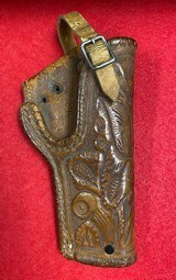 Vintage C.I. Tibiletti Quality Leather Holster from Early 1900’s for Colt 1911 .45 Automatics Made in Victoria Texas