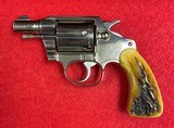 Vintage Colt Detective Special .38 Spl Nickel Revolver Stag Grips Manufactured in 1950 - 1 of 15