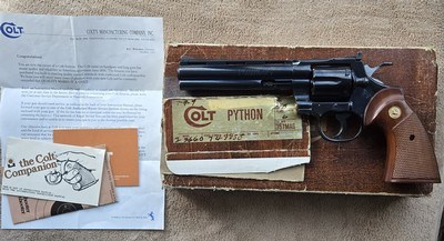 COLT PYTHON 357 MAG with Box and Papers