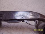 Engraved Remington Model 760 with Silver Inlays - 95% condition - 5 of 11