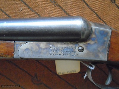 Hopkins & Allen Hammerless Boxlock, Forehand 1895 Model,12 ga