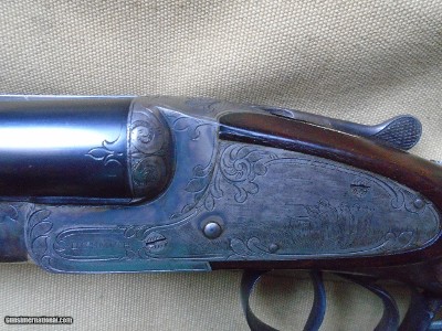 L C Smith Trap Grade made by Hunter Arms, Fulton, NY; 20 ga 28" barrels. NEW CONDITION.