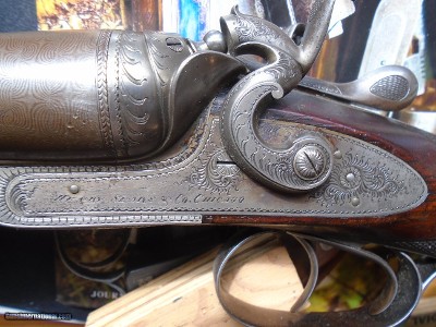 Henry Sears, Chicago, Il; 10 ga double barrel hammer gun
