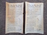 Randall Made Knives two unknown models from 1971 one blade is 13" one blade is 11" unknown wood handle with gold yellow line on top of blade - 2 of 13