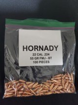 .223 Hornady 55 grain FMJ w/c - 1 of 1