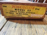Winchester UNFIRED (in box) model 37 410 - 4 of 13