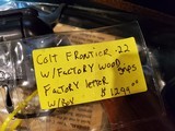 Colt Frontier .22 w/ factory wood grips and letter - 3 of 14