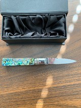 AKC AUTOMATIC KNIFE ABALONE HANDLE - 1 of 6