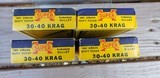 Western Super-X, 30-40 Krag, 180 Grain, Soft Point Ammunition, 4 Full Boxes Of 80 Rounds Total; New Old Stock Condition - 3 of 14
