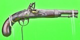 Antique A.H. Waters 1836 (1844 marked) .54 cal. Flintlock Pistol-Rare Variant - 1 of 12