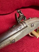 Ornate Mid-Eastern Flintlock Pistol58-60 Cal. - 8 of 14