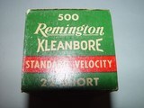 Full brick of Remington Kleanbore Standard Velocity .22 short, 10 boxes of 50 rounds - 7 of 7