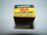 50 Rounds of Canuck .25 Stevens Short Rim Fire Cartridges - 6 of 6