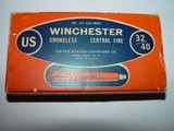 US Cartridge Company .32-40 Winchester, 20 Rounds in Factory Orange and Blue Box