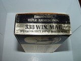 Factory Browning .338 Win. Mag Ammunition, 300 Grain Soft Point Round Nose, 20 Rounds - 3 of 3