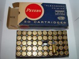 Remington And Peters .45 Auto Rim Ammunition, 50 Rounds Per Box, 230 gr. Lead Bullets.
One Box Of Each Available.