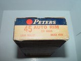 Remington And Peters .45 Auto Rim Ammunition, 50 Rounds Per Box, 230 gr. Lead Bullets.
One Box Of Each Available. - 2 of 2