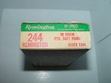 Remington Kleanbore .244 Ammunition, 90 gr. Pointed Soft Point, 20 Rounds Per Box - 2 of 2