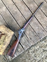 VERY HANDSOME HISTORIC CIVIL WAR PERCUSSION SHARPS NEW MODEL 1859 CARBINE, LATER TYPE WITH IRON FURNITURE AND PATCHBOX, PURCHASED BY THE U.S. ARMY AND - 13 of 13