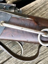 VERY HANDSOME HISTORIC CIVIL WAR PERCUSSION SHARPS NEW MODEL 1859 CARBINE, LATER TYPE WITH IRON FURNITURE AND PATCHBOX, PURCHASED BY THE U.S. ARMY AND - 5 of 13