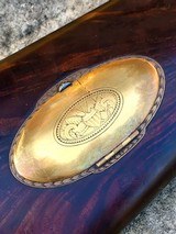 FINE RARE J. & J. MILLER REVOLVING PILL LOCK RIFLE CONVERTED TO SINGLE SHOT PERCUSSION, GOLD ACCENTED AND INSCRIBED - 4 of 15