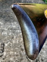 FINE RARE J. & J. MILLER REVOLVING PILL LOCK RIFLE CONVERTED TO SINGLE SHOT PERCUSSION, GOLD ACCENTED AND INSCRIBED - 9 of 15