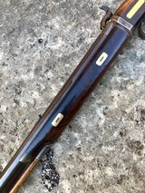 FINE RARE J. & J. MILLER REVOLVING PILL LOCK RIFLE CONVERTED TO SINGLE SHOT PERCUSSION, GOLD ACCENTED AND INSCRIBED - 13 of 15