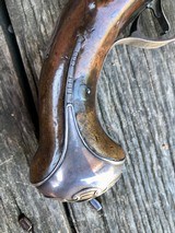 VERY GOOD PAIR OF EARLY STERLING SILVER MOUNTED WOGDON OFFICERS' OR HOLSTER PISTOLS - 3 of 11