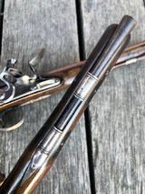 VERY GOOD PAIR OF EARLY STERLING SILVER MOUNTED WOGDON OFFICERS' OR HOLSTER PISTOLS - 8 of 11