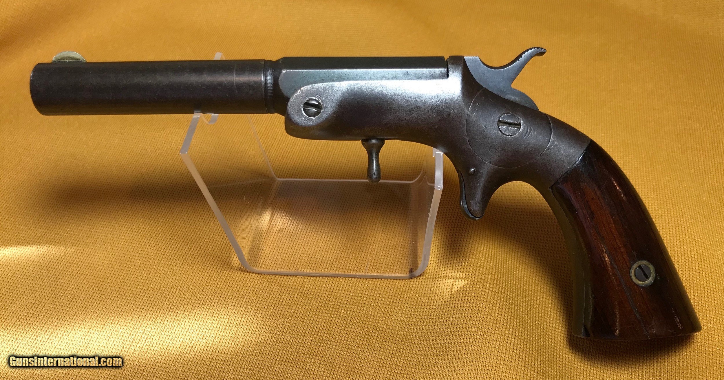 Frank Wesson Model 1859 Medium Frame Tip-Up single shot pistol, .30 cal