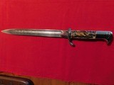 WW2 German double engraved bone handled dress bayonet - 1 of 15
