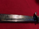 Excellent plus WW2 double engraved German dress bayonet - 9 of 11