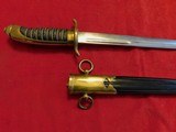 Imperial Japanese naval dress dagger in use from 1880's- WW2 captured - 9 of 13