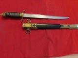 Imperial Japanese naval dress dagger in use from 1880's- WW2 captured - 8 of 13
