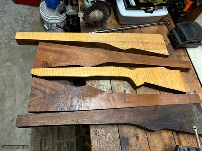 Walnut and Maple Wood Blanks