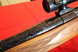 460 Weatherby Magnum, Crown Custom, Left Hand, 26” barrel with Pendleton Brake, Mesquite Stock, Elephant Sling - 6 of 11