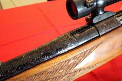 460 Weatherby Magnum, Crown Custom, Left Hand, 26” barrel with Pendleton Brake, Mesquite Stock, Elephant Sling - Image 6 of 11