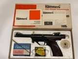 HAMMERLI SINGLE - Sportpistole, CO2 .177 original box and paperwork, holds air. LNIB
