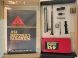 .451 Detonics Magnum Conversion Kit in Box w/50 pcs New Brass + Reamer for Gov 1911 Standard Govt Gold Cup - 1 of 3