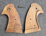 1st Gen Colt OEM Target Grips Full Checkered for Python E/I Frame or Officer's Model - Image 9 of 9