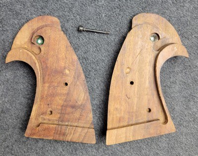 1st Gen Colt OEM Target Grips Full Checkered for Python E/I Frame or Officer's Model - Image 9 of 9