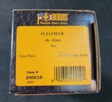 Vintage Gloss Burris 4x Fullfield Fixed Power Rifle Scope Duplex Reticle 1” Tube Mint - Image 3 of 9
