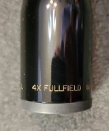 Vintage Gloss Burris 4x Fullfield Fixed Power Rifle Scope Duplex Reticle 1” Tube Mint - Image 5 of 9