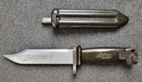 Chinese AK47/AKS Type II Green Bakelite Handle Bayonet w/Scabbard - Image 3 of 7