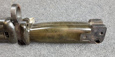 Chinese AK47/AKS Type II Green Bakelite Handle Bayonet w/Scabbard - Image 6 of 7