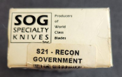 Vintage S.O.G. SOG S21 - Recon Government Knife New in Package SEKI-JAPAN - Image 9 of 9